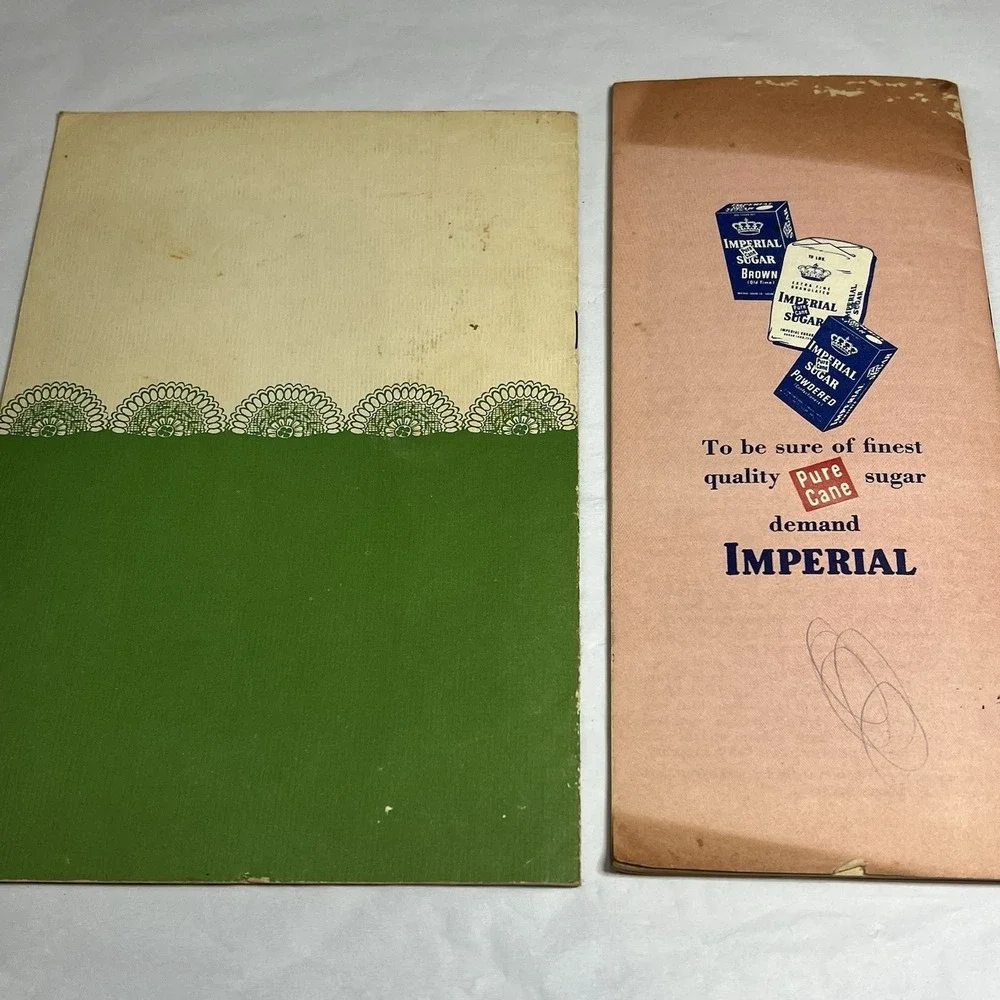 Lot of 2 Vintage Imperial Sugar Cookbooklets - Sugar Land Texas 1950 Sue's Candy